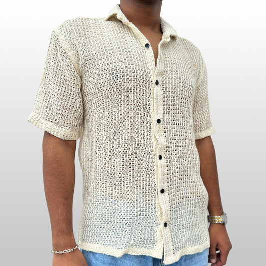 Airy Texture Weave Shirt