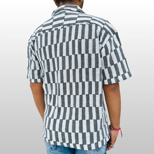 Contrast Mosaic Shirt