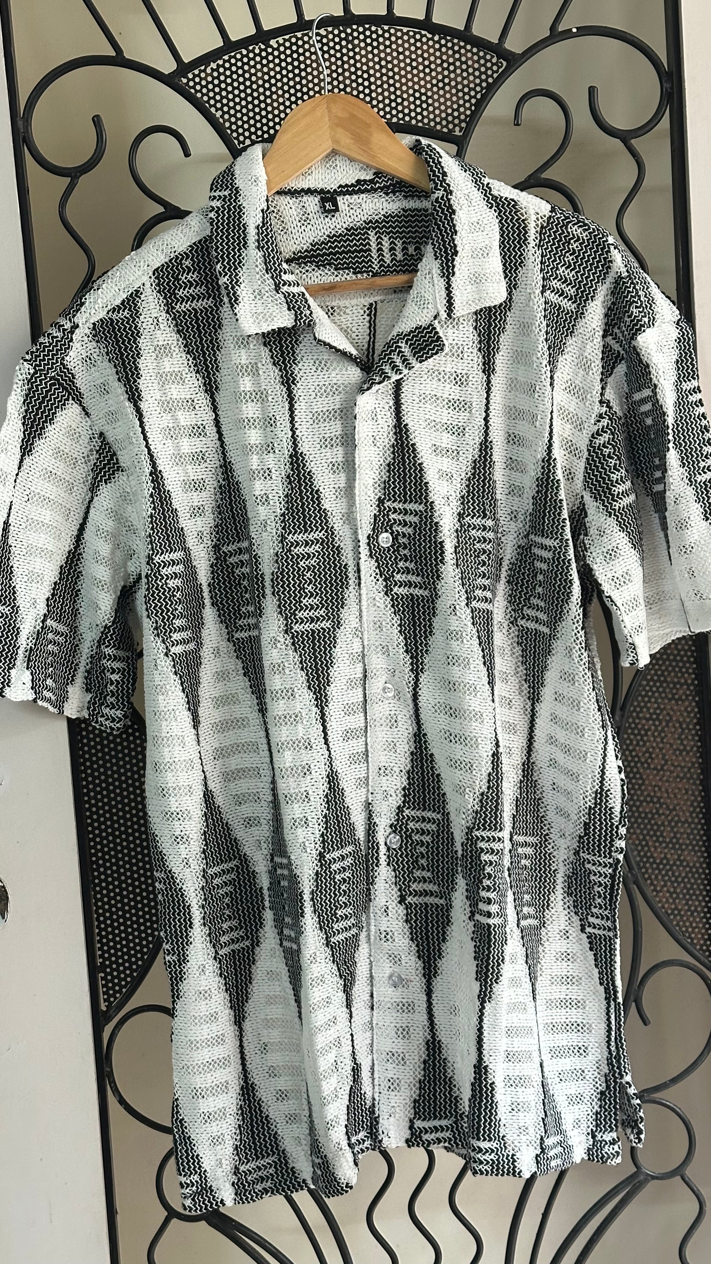 Monochrome Argyle Shirt
