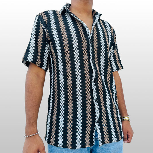 Tricolor Striped Shirt