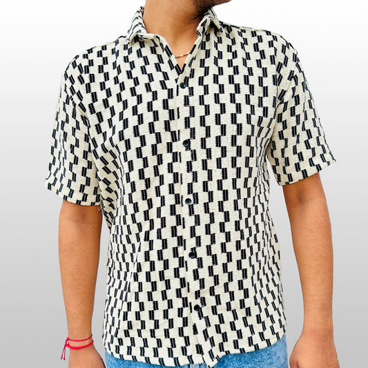 Chessboard Weave Shirt