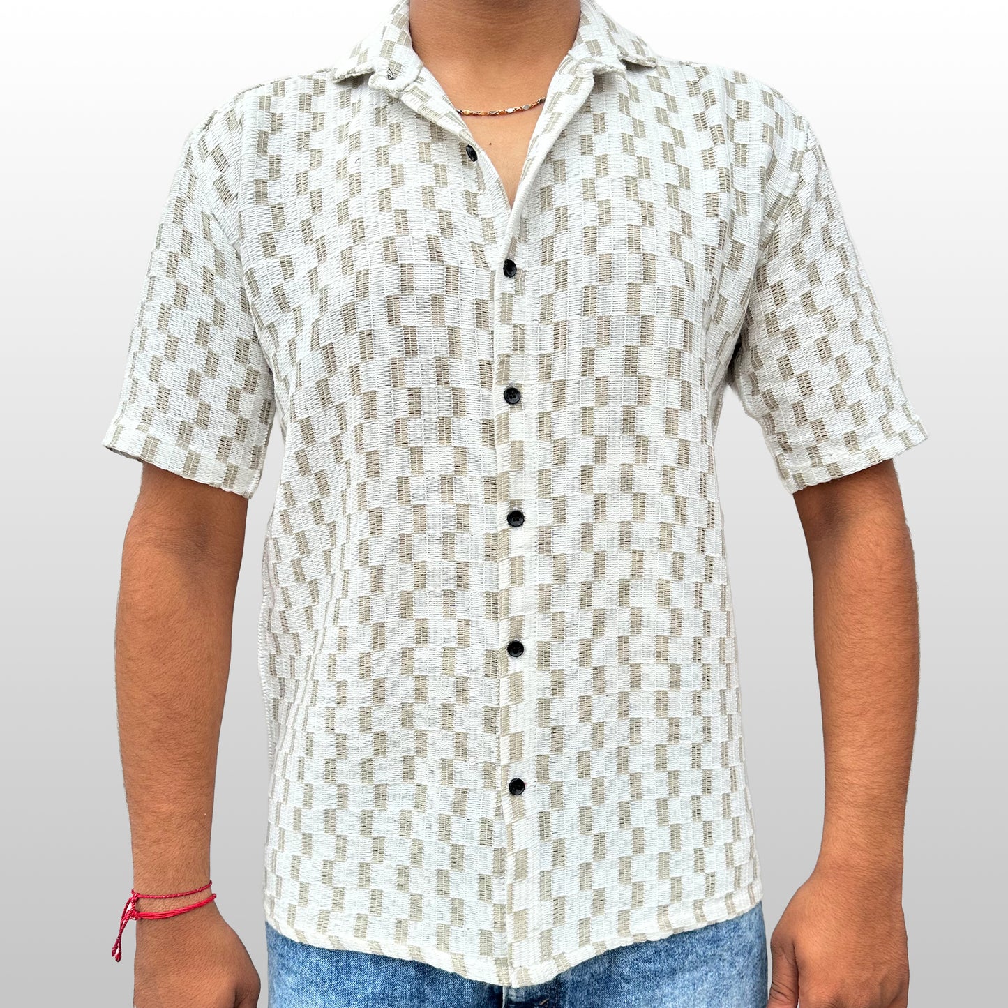 Chessboard Weave Shirt