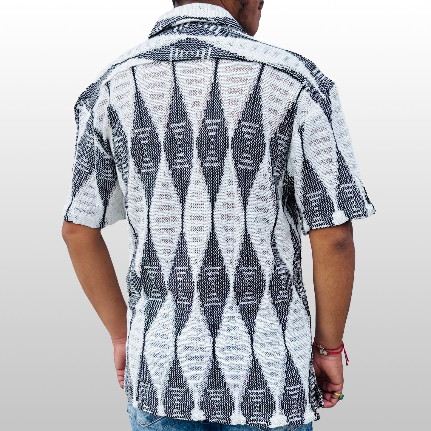 Monochrome Argyle Shirt