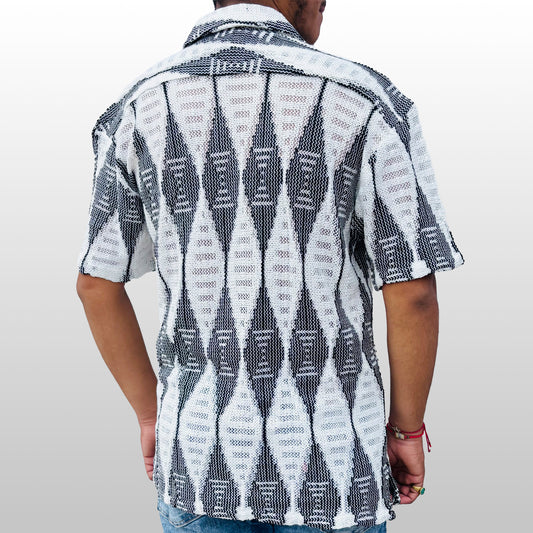 Monochrome Argyle Shirt
