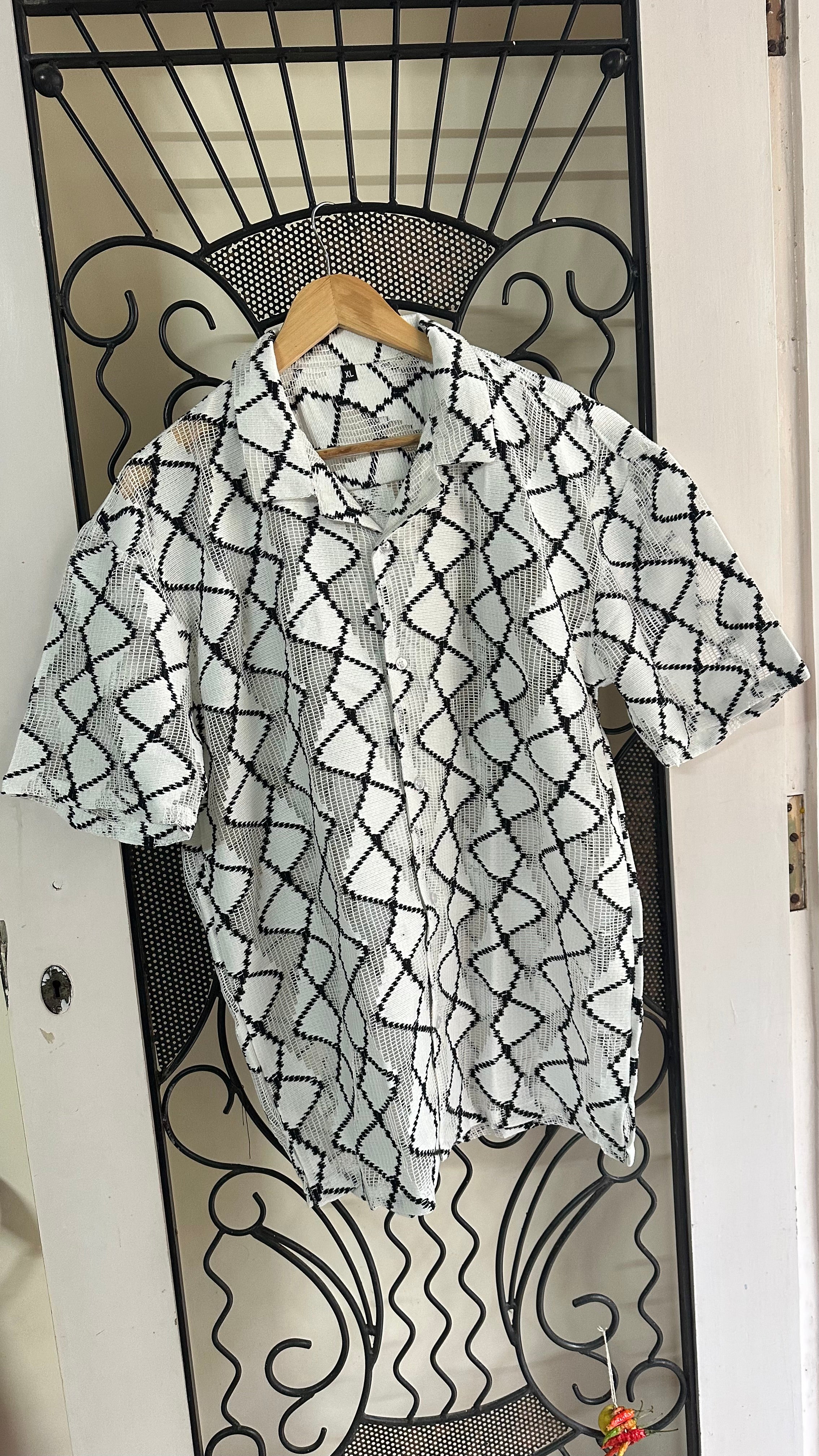 Graphic Mesh Shirt
