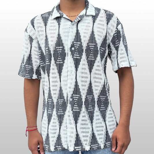 Monochrome Argyle Shirt
