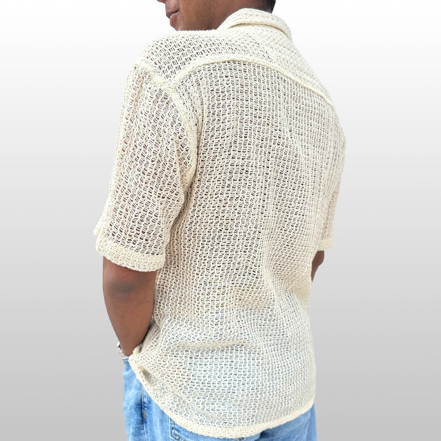 Airy Texture Weave Shirt