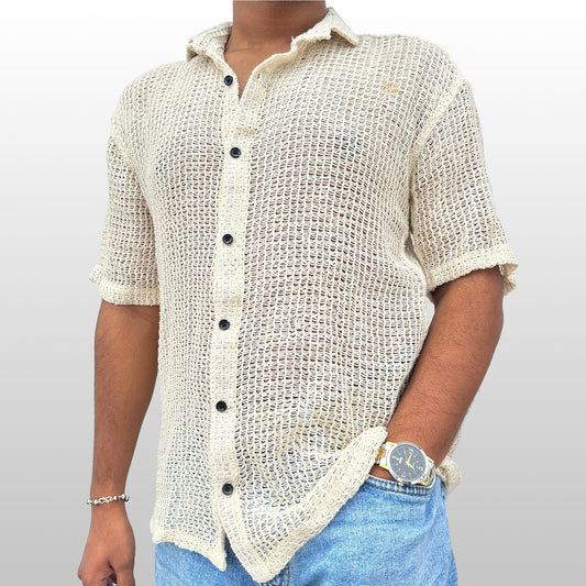 Airy Texture Weave Shirt