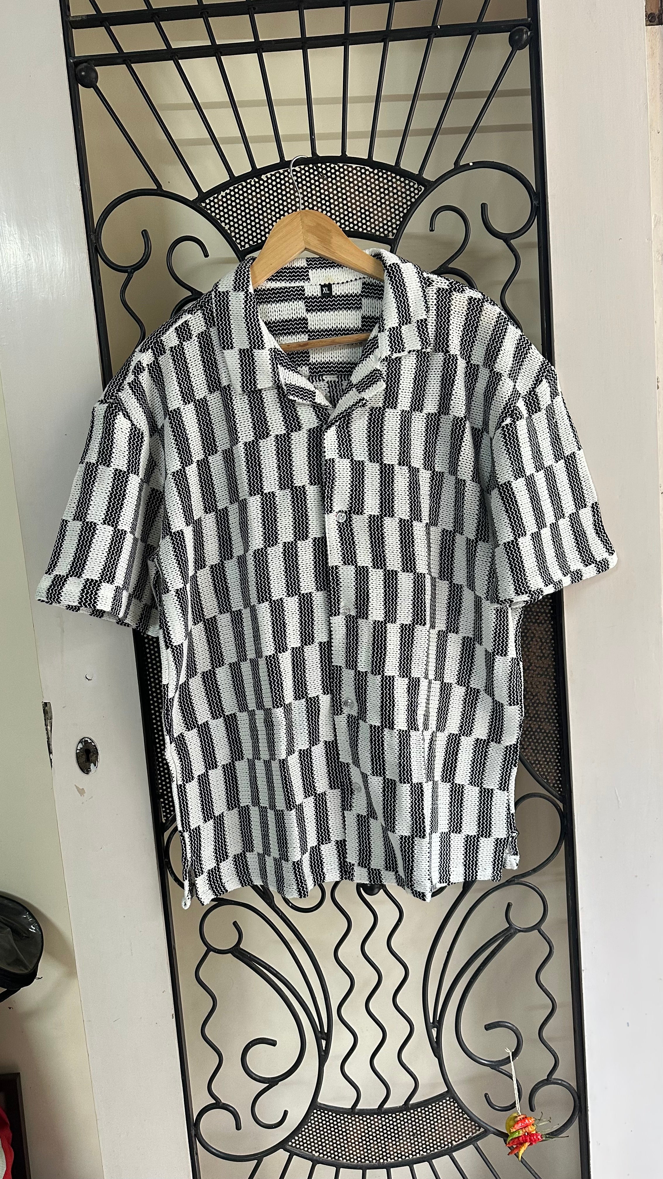 Contrast Mosaic Shirt