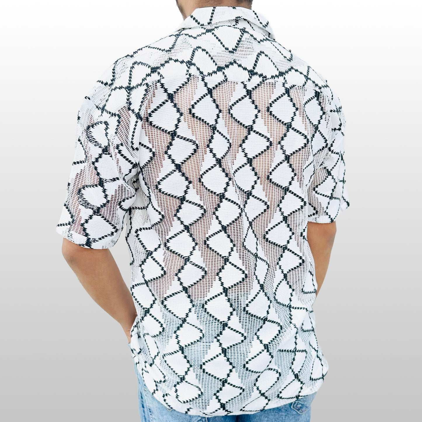 Graphic Mesh Shirt