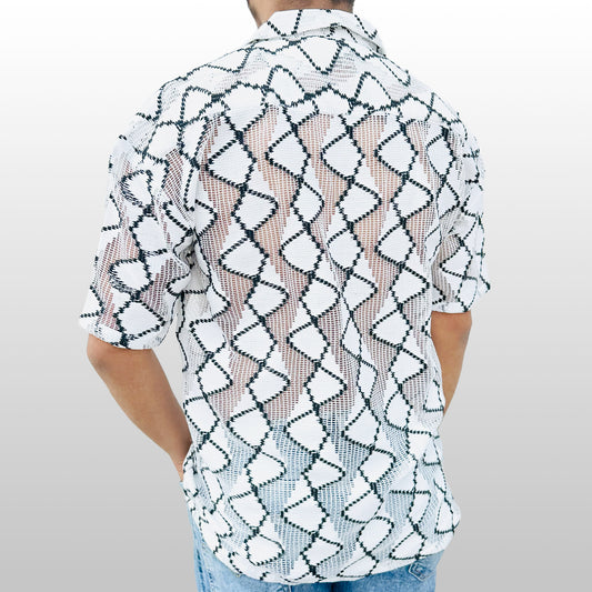 Graphic Mesh Shirt