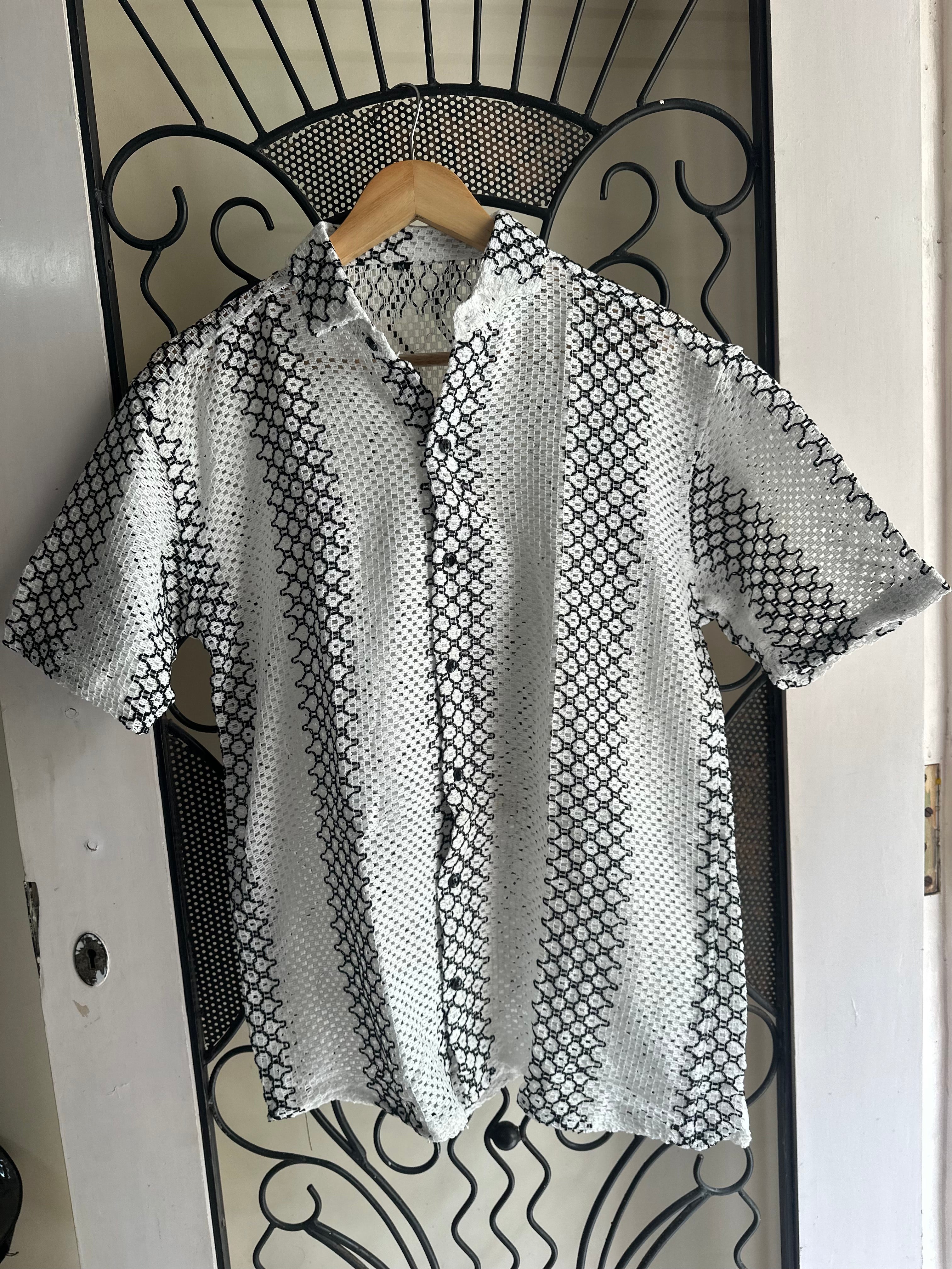Woven Honeycomb Shirt