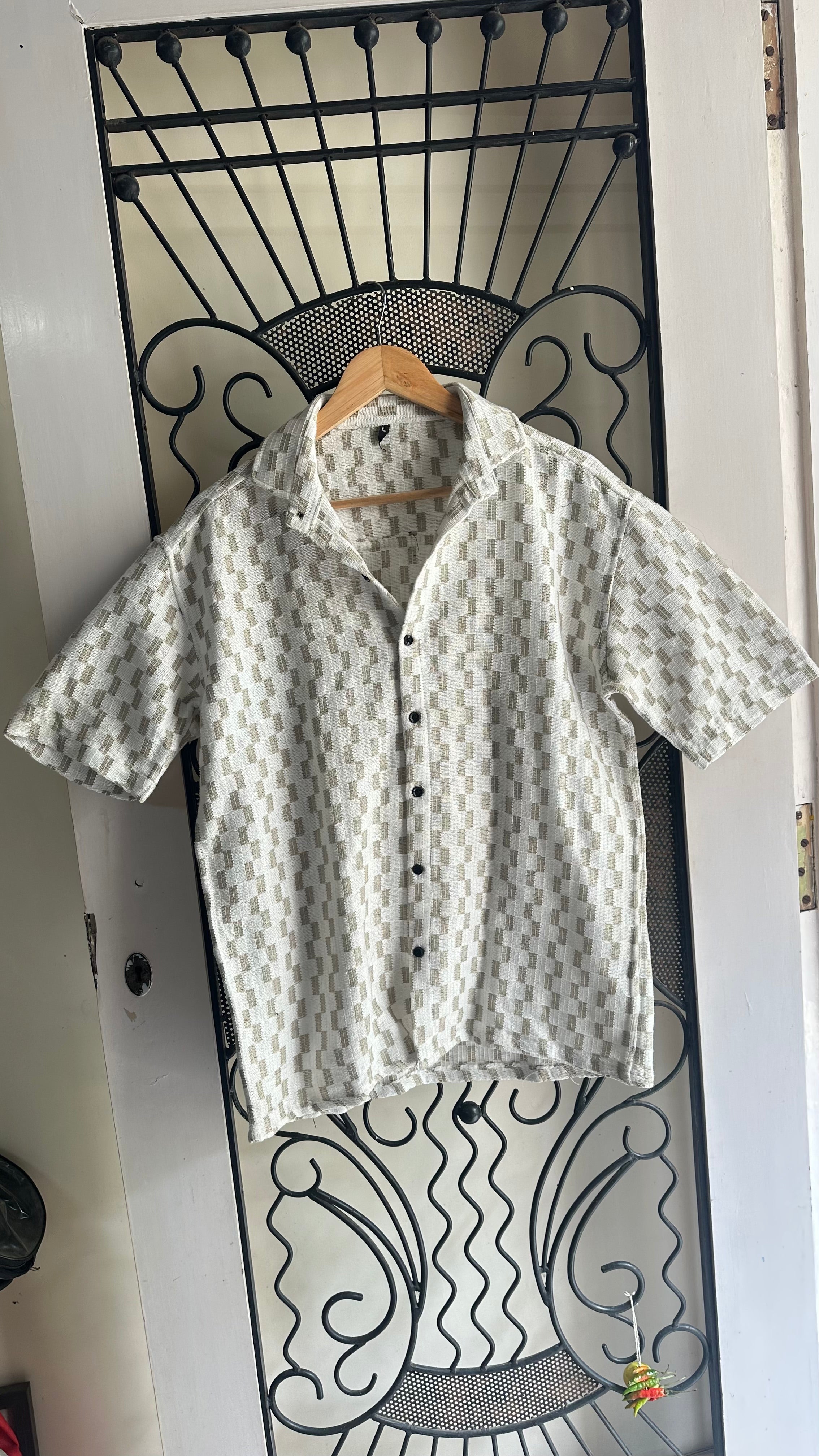 Chessboard Weave Shirt